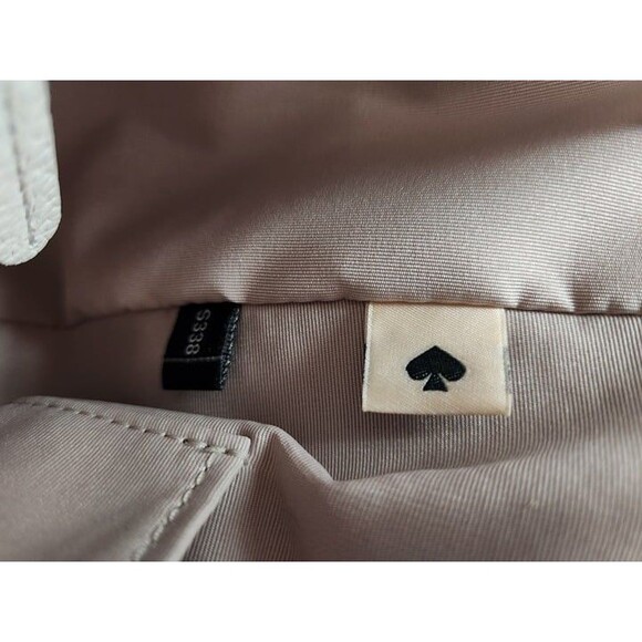 Chic Kate Spade White & Tan Pebbled Leather Shoulder Bag - Picture 8 of 11